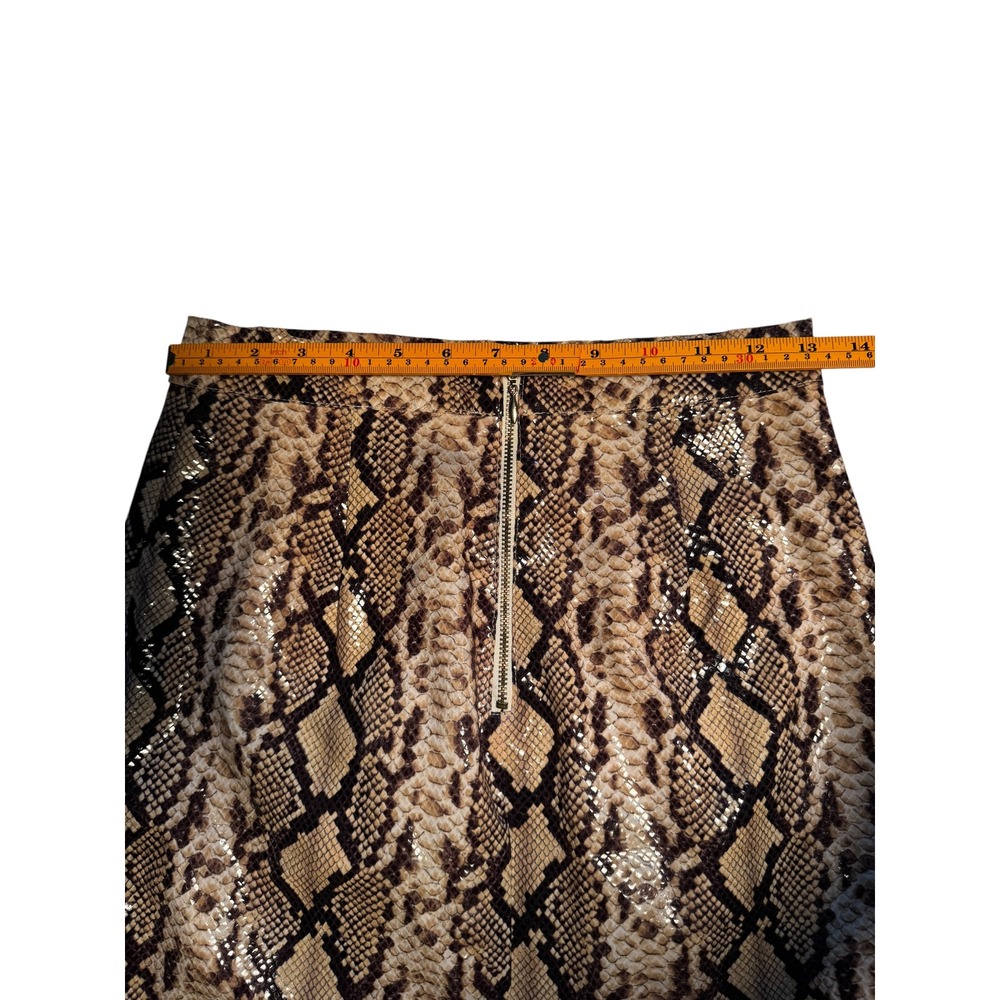 Guess by Marciano Snakeskin Pencil Skirt Brown Tan Animal Print Size 2 - Picture 6 of 6